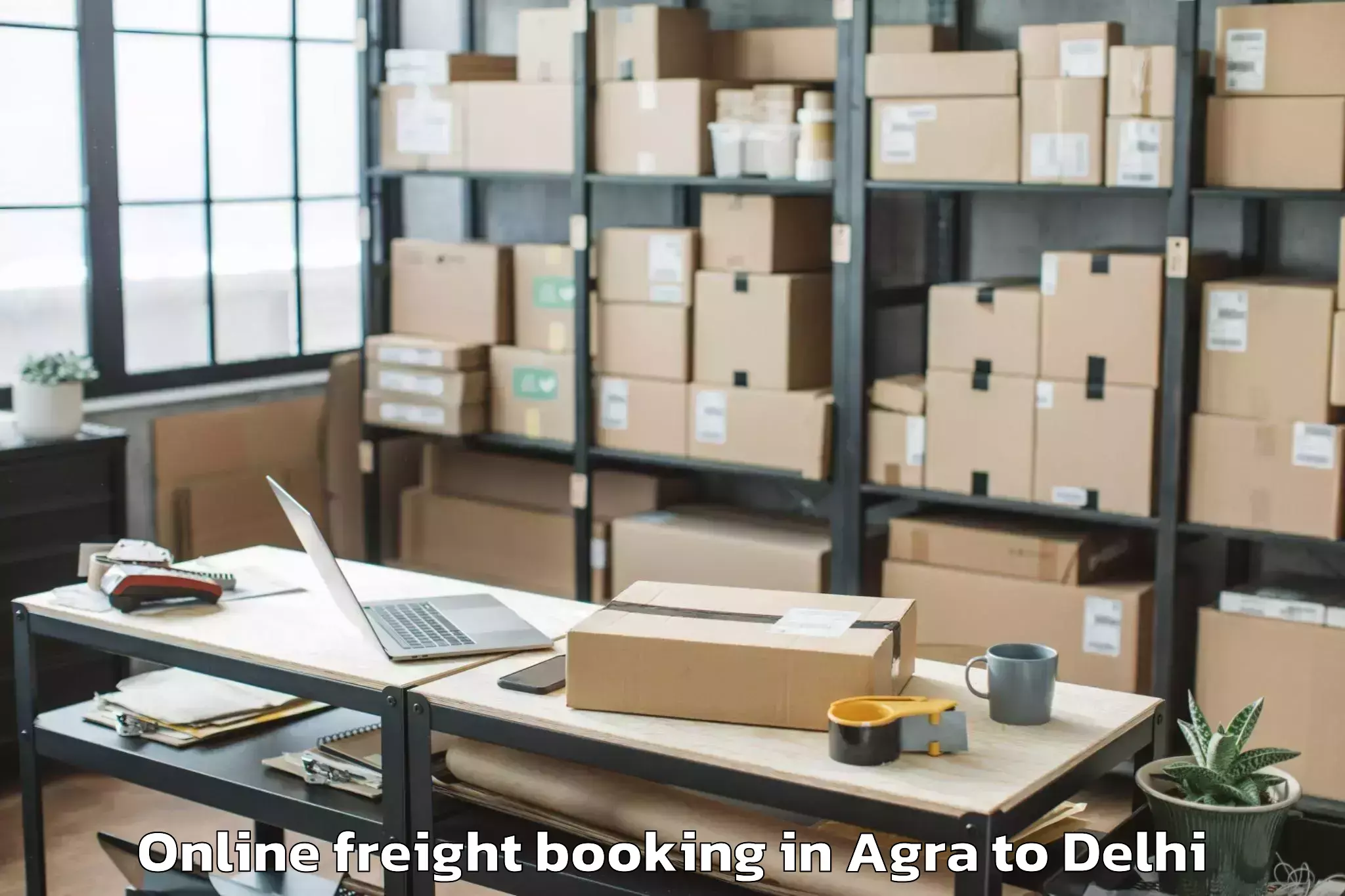 Agra to Defence Colony Online Freight Booking